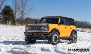 Ford Bronco Side Steps - 4 Door - Predator Pro Step System - Textured Black - N Fab 